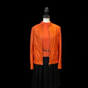 Vintage Retro Burnt Orange Jacket #Streetwear #Y2KFashion size M